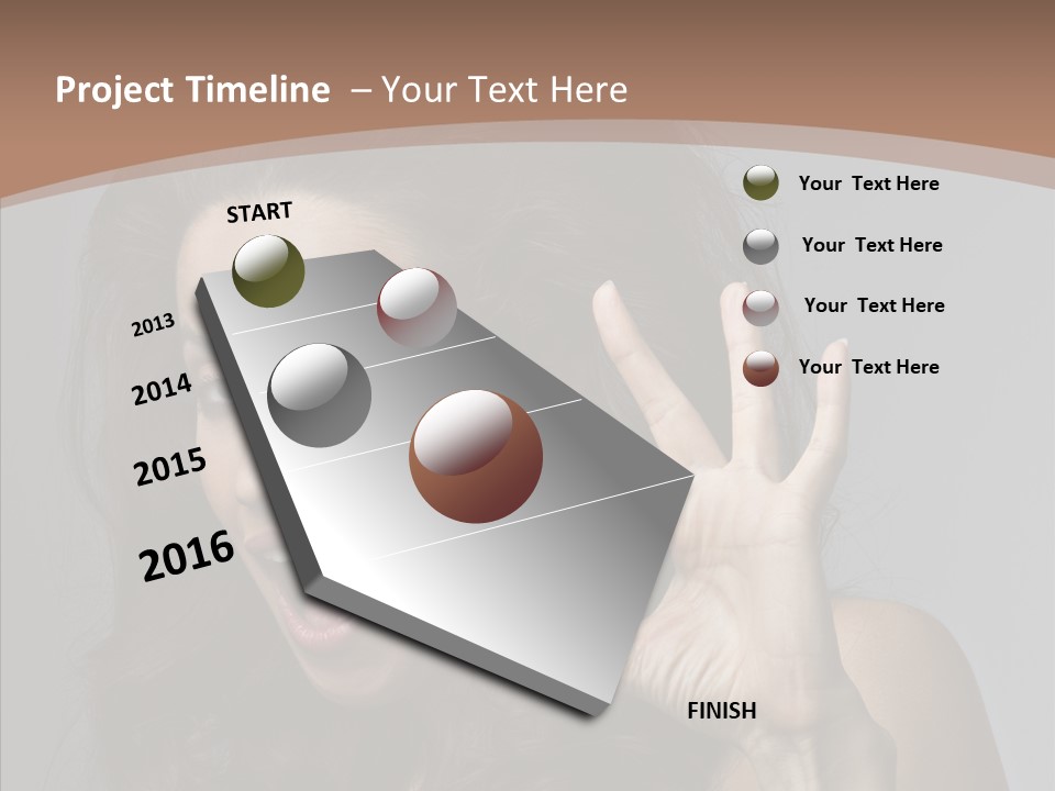 Hair Expression Gesture PowerPoint Template
