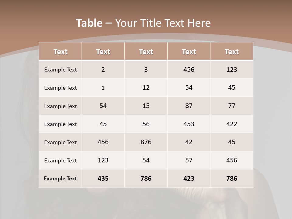Hair Expression Gesture PowerPoint Template