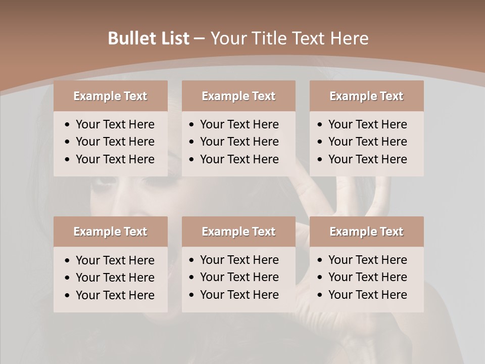 Hair Expression Gesture PowerPoint Template