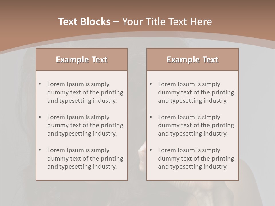 Hair Expression Gesture PowerPoint Template