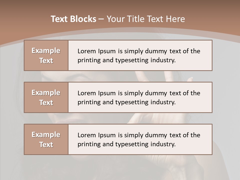 Hair Expression Gesture PowerPoint Template
