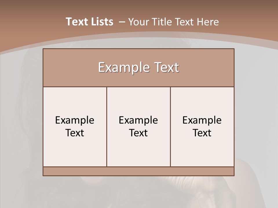 Hair Expression Gesture PowerPoint Template