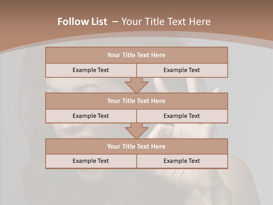 Hair Expression Gesture PowerPoint Template