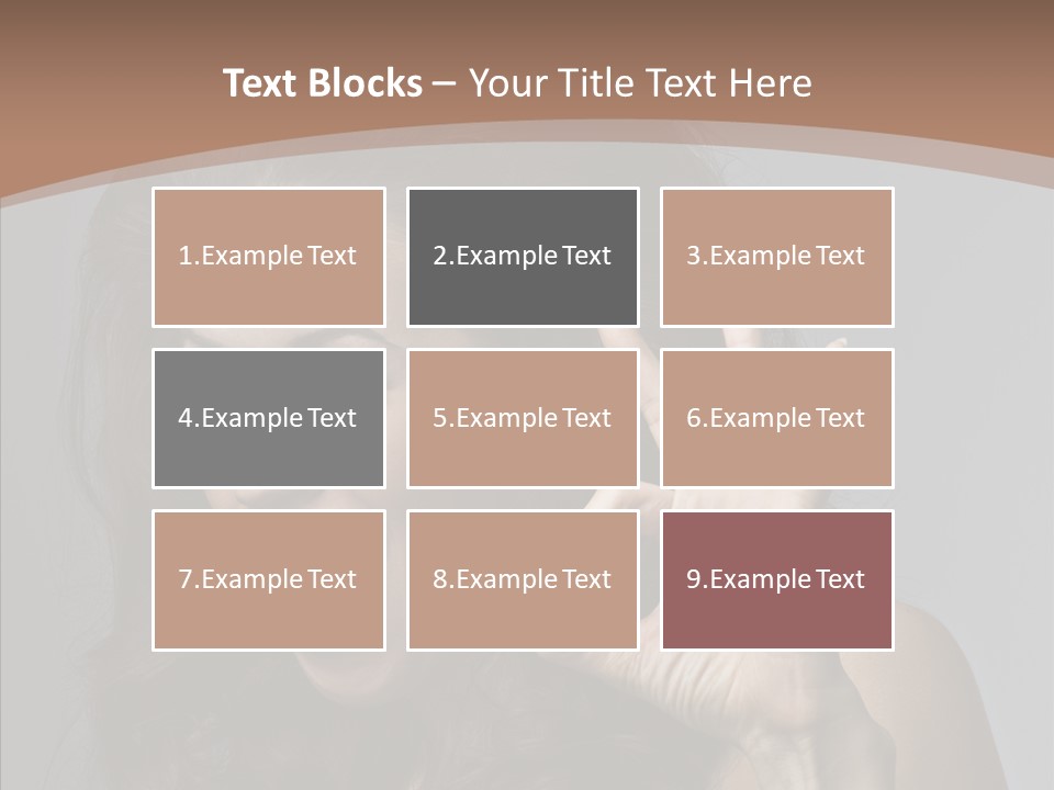 Hair Expression Gesture PowerPoint Template