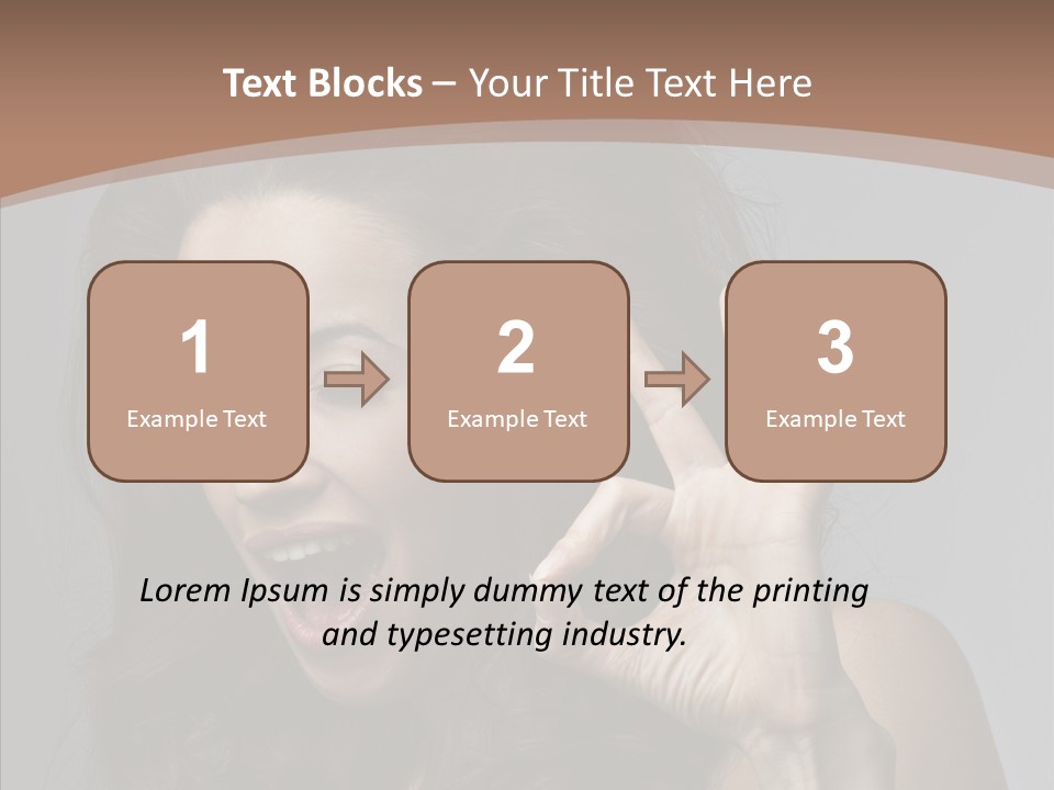 Hair Expression Gesture PowerPoint Template
