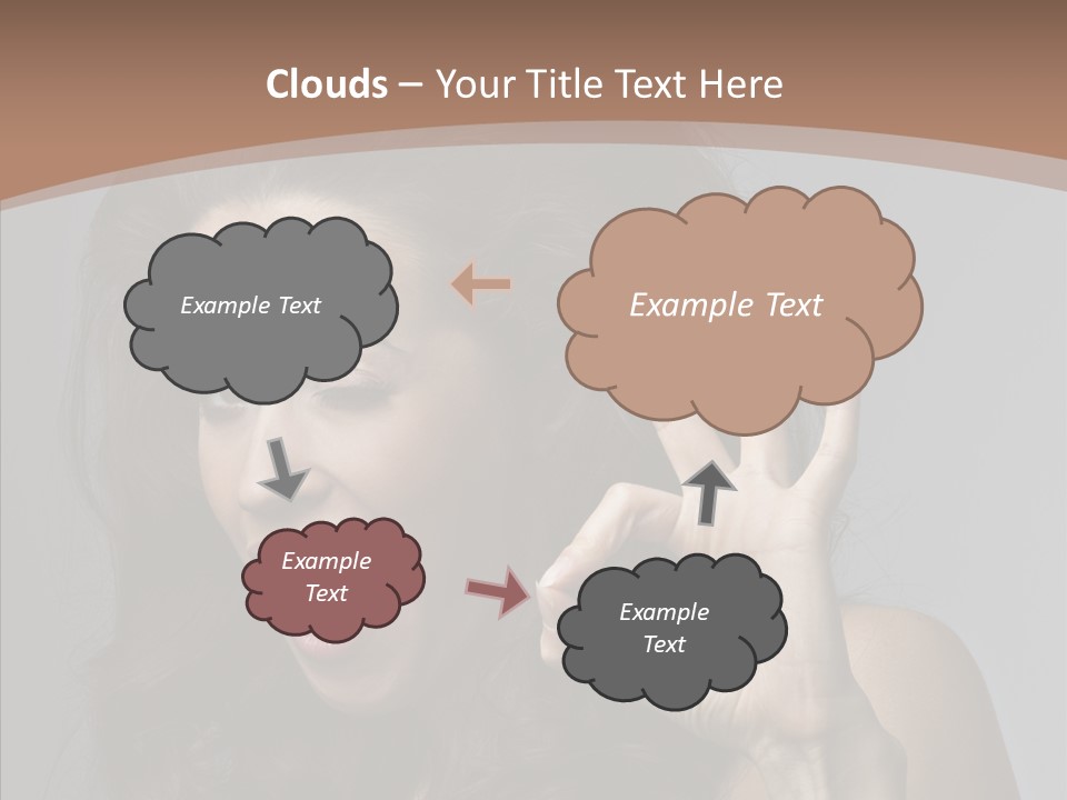 Hair Expression Gesture PowerPoint Template