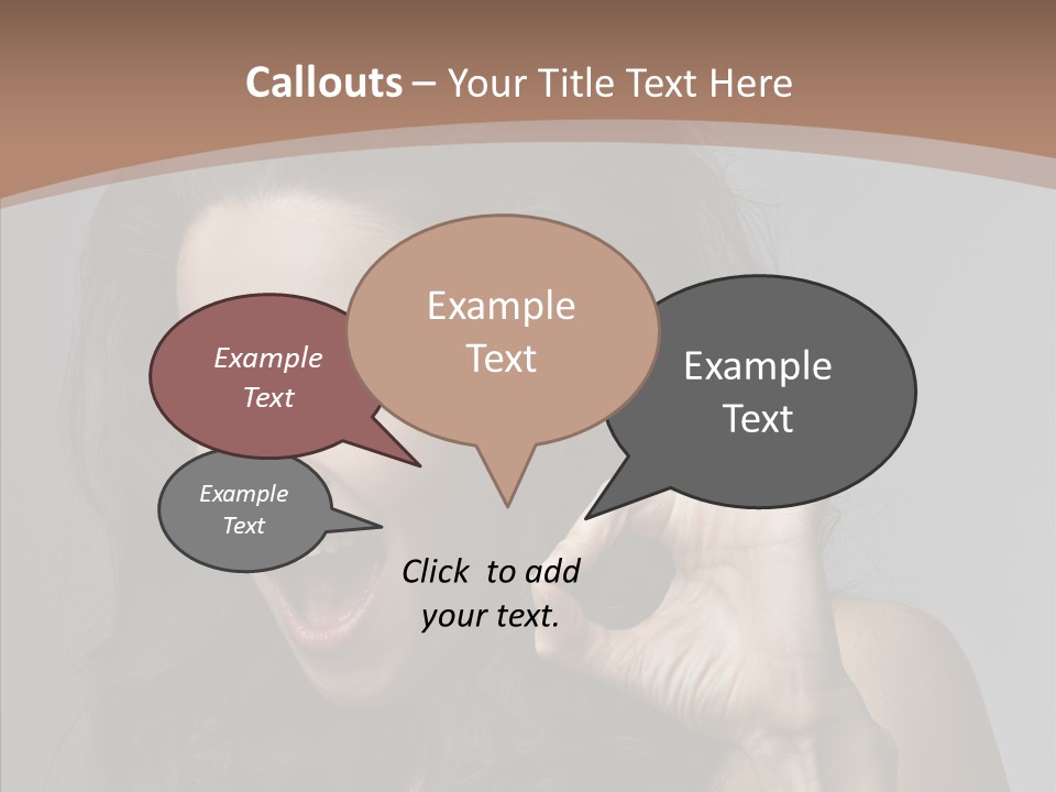 Hair Expression Gesture PowerPoint Template