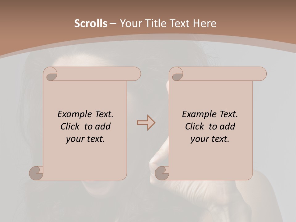 Hair Expression Gesture PowerPoint Template