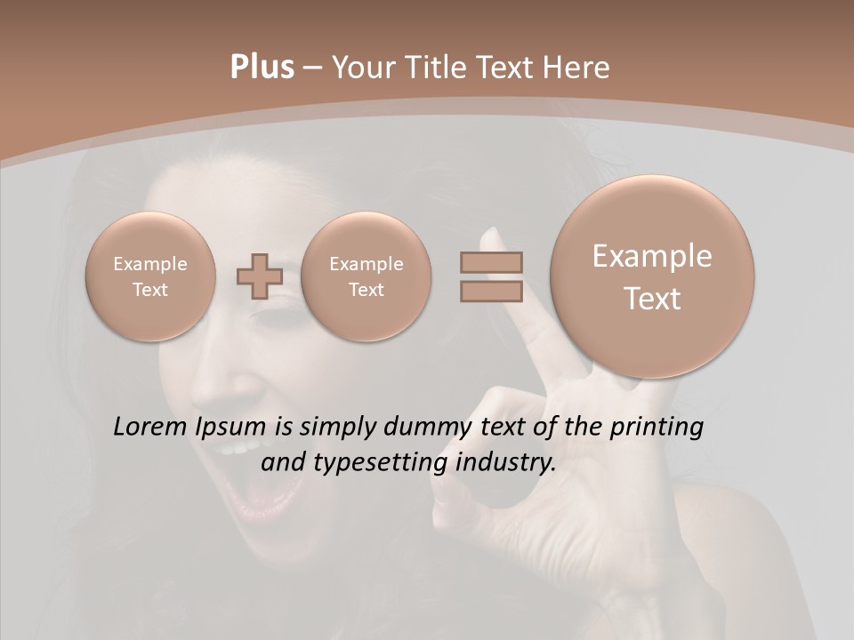 Hair Expression Gesture PowerPoint Template