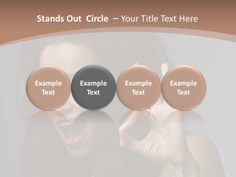 Hair Expression Gesture PowerPoint Template