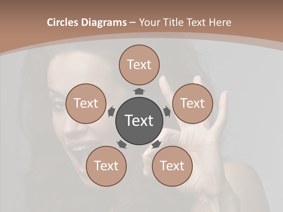 Hair Expression Gesture PowerPoint Template