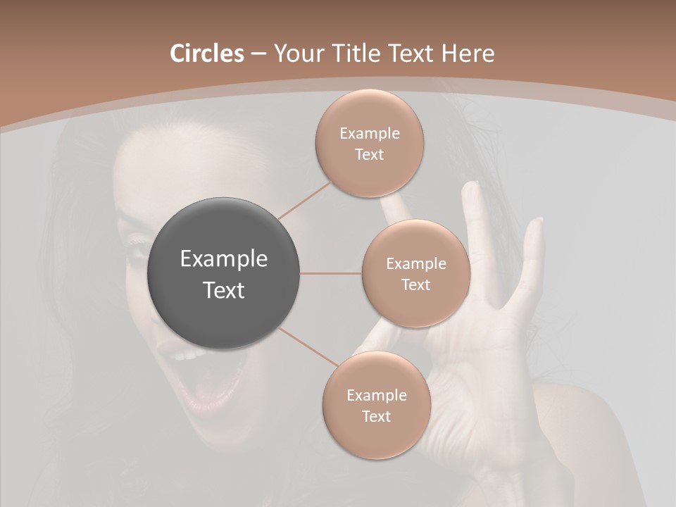 Hair Expression Gesture PowerPoint Template