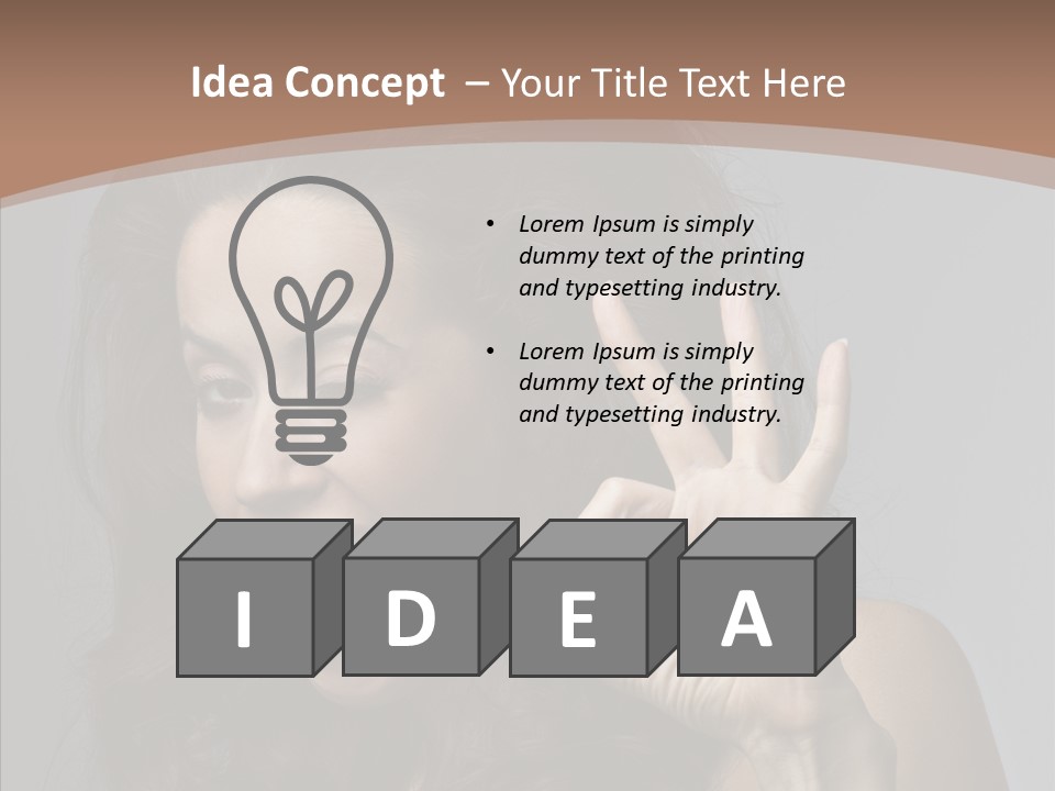 Hair Expression Gesture PowerPoint Template