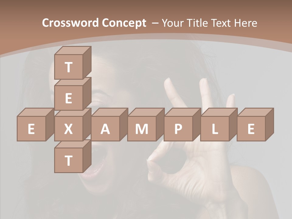 Hair Expression Gesture PowerPoint Template