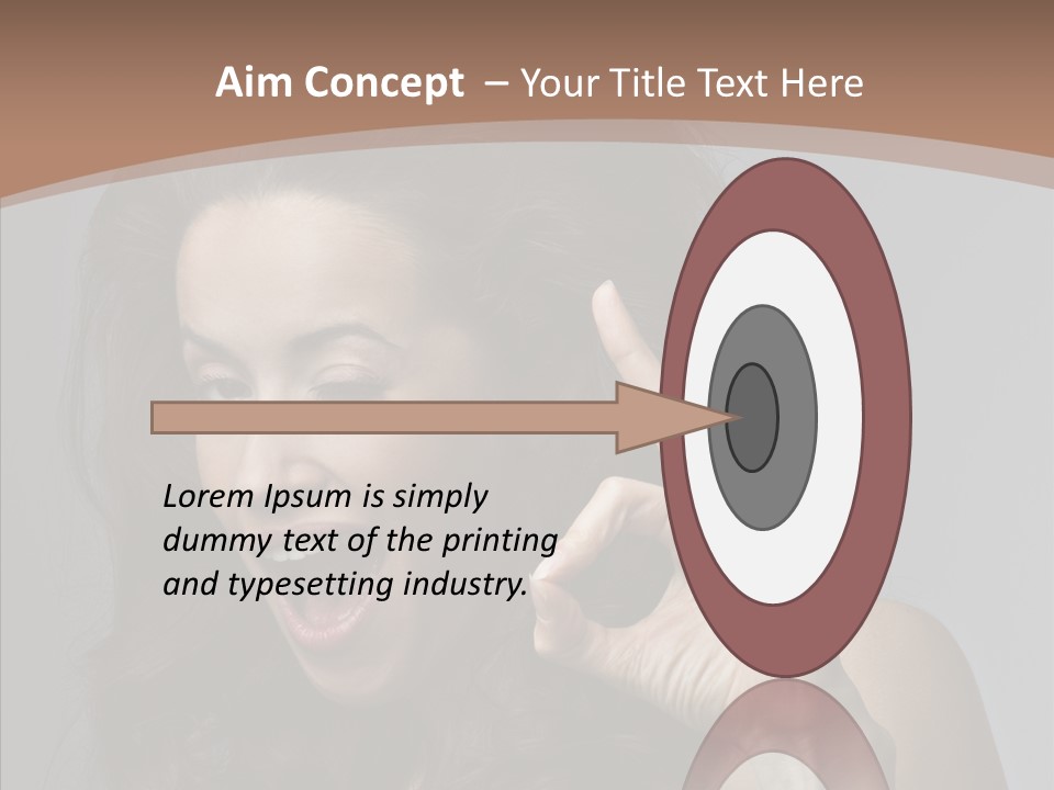 Hair Expression Gesture PowerPoint Template