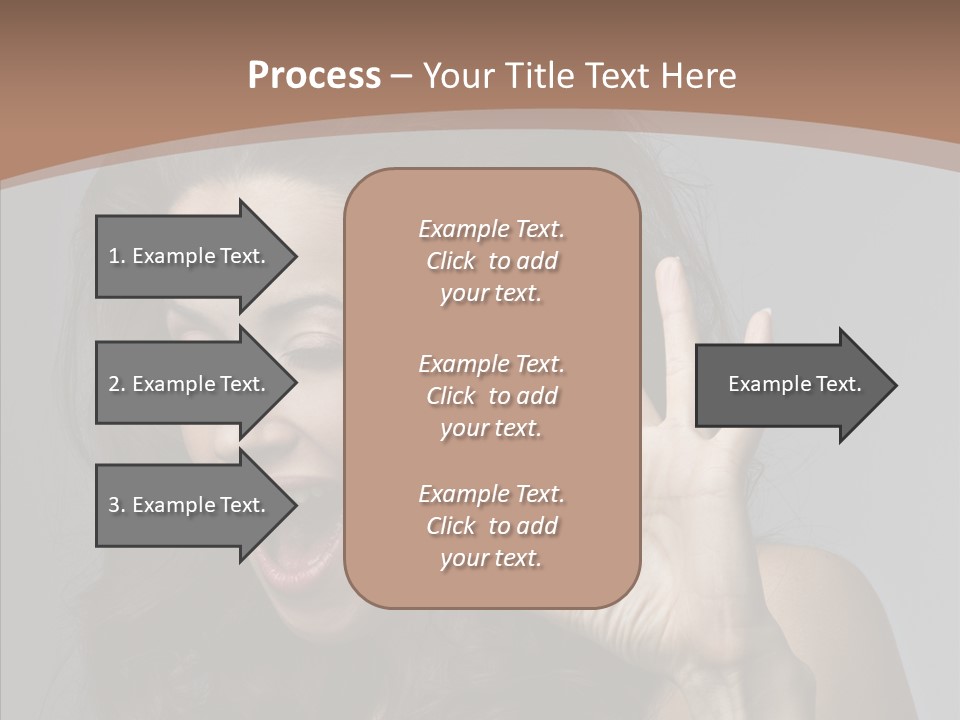 Hair Expression Gesture PowerPoint Template