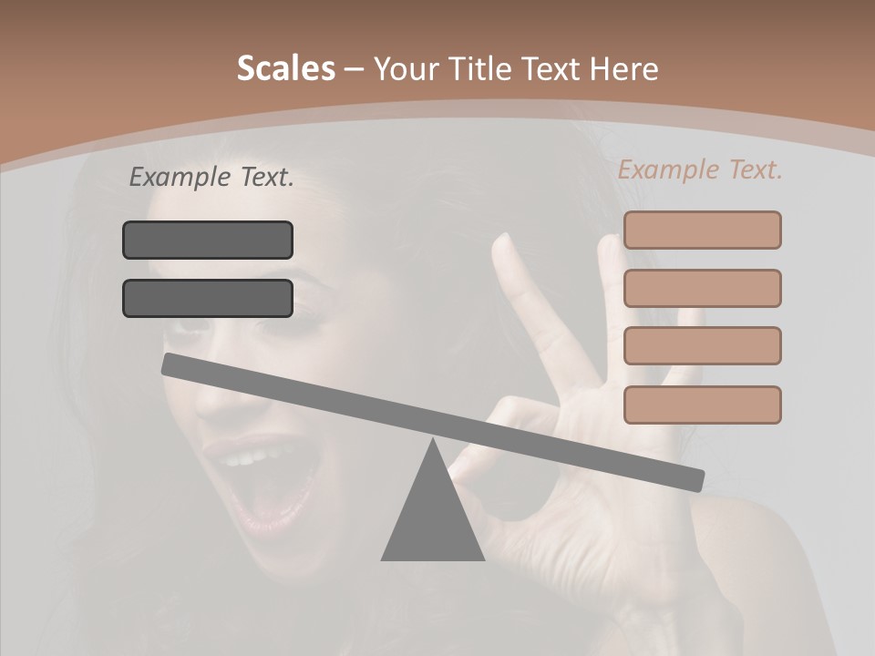 Hair Expression Gesture PowerPoint Template