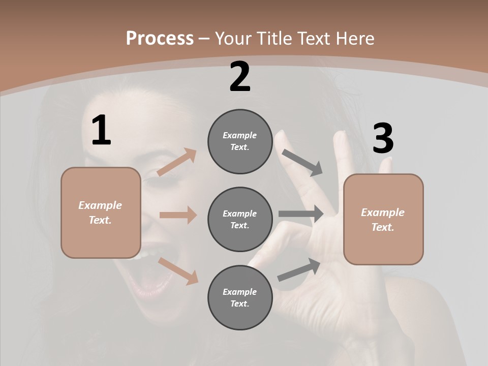 Hair Expression Gesture PowerPoint Template