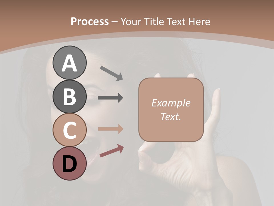 Hair Expression Gesture PowerPoint Template