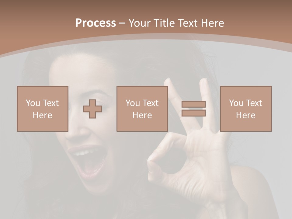 Hair Expression Gesture PowerPoint Template