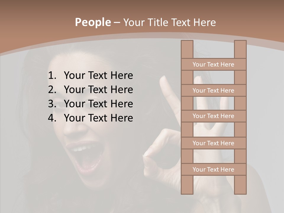Hair Expression Gesture PowerPoint Template