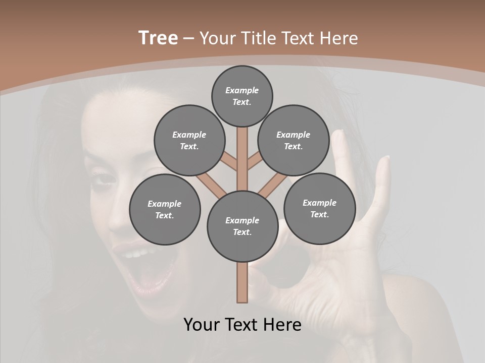 Hair Expression Gesture PowerPoint Template