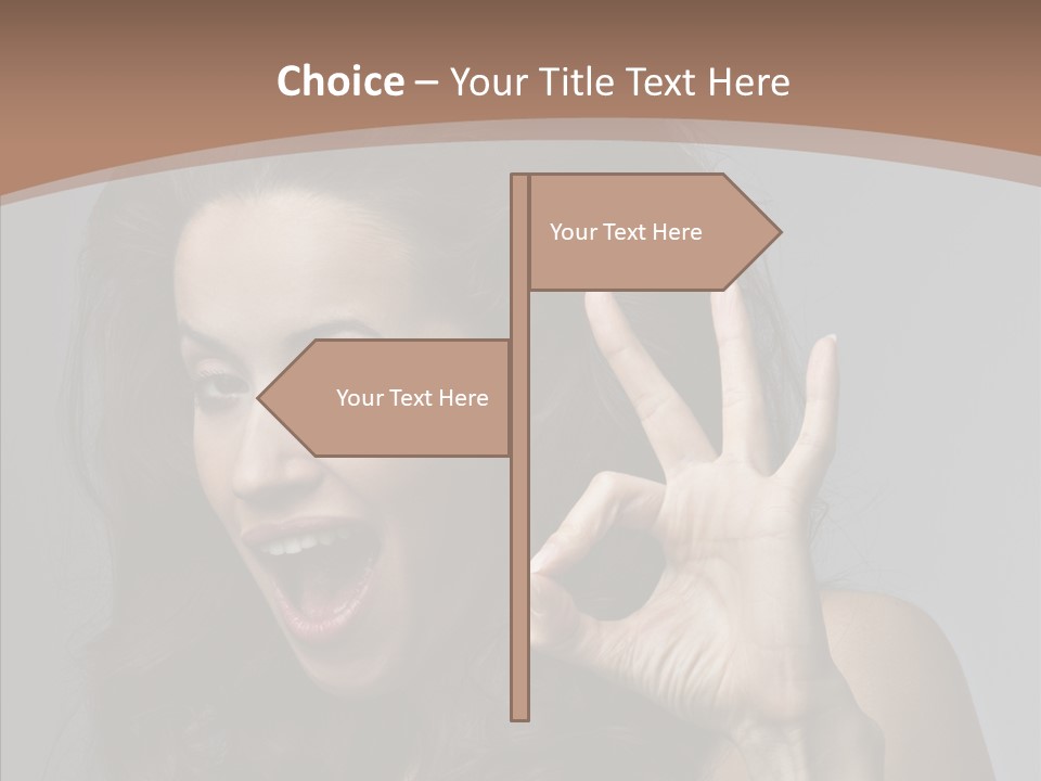 Hair Expression Gesture PowerPoint Template