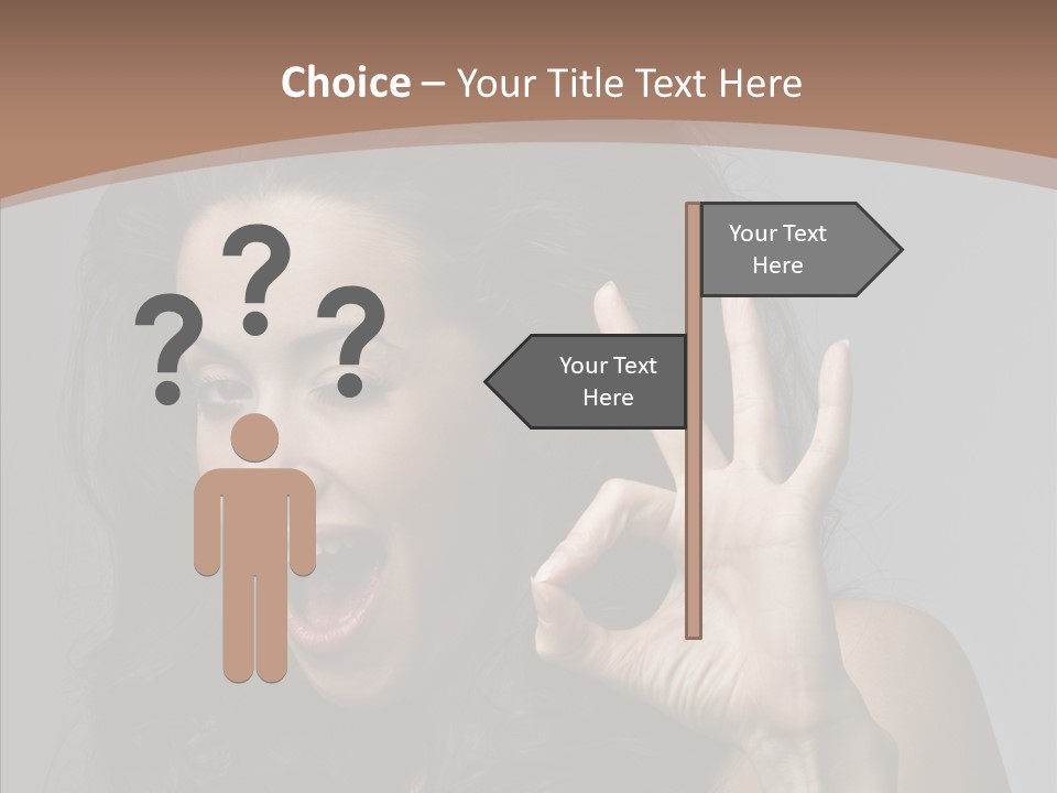 Hair Expression Gesture PowerPoint Template