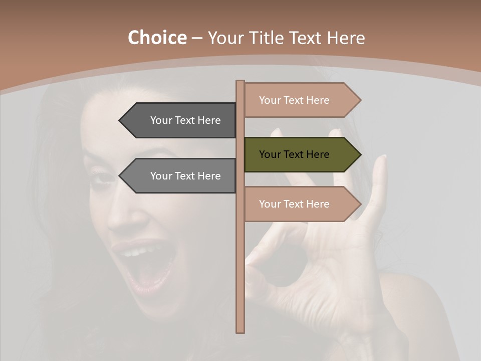 Hair Expression Gesture PowerPoint Template