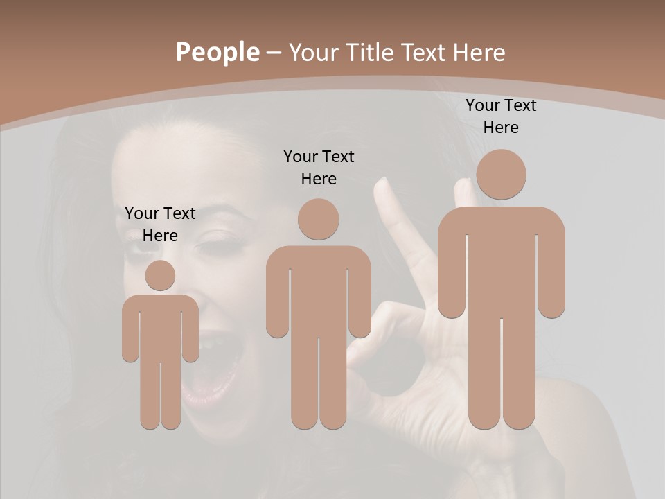 Hair Expression Gesture PowerPoint Template
