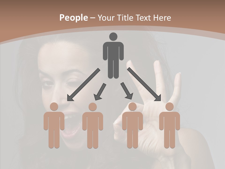 Hair Expression Gesture PowerPoint Template