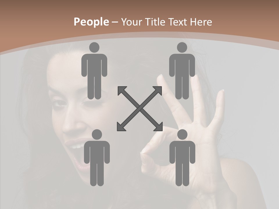 Hair Expression Gesture PowerPoint Template