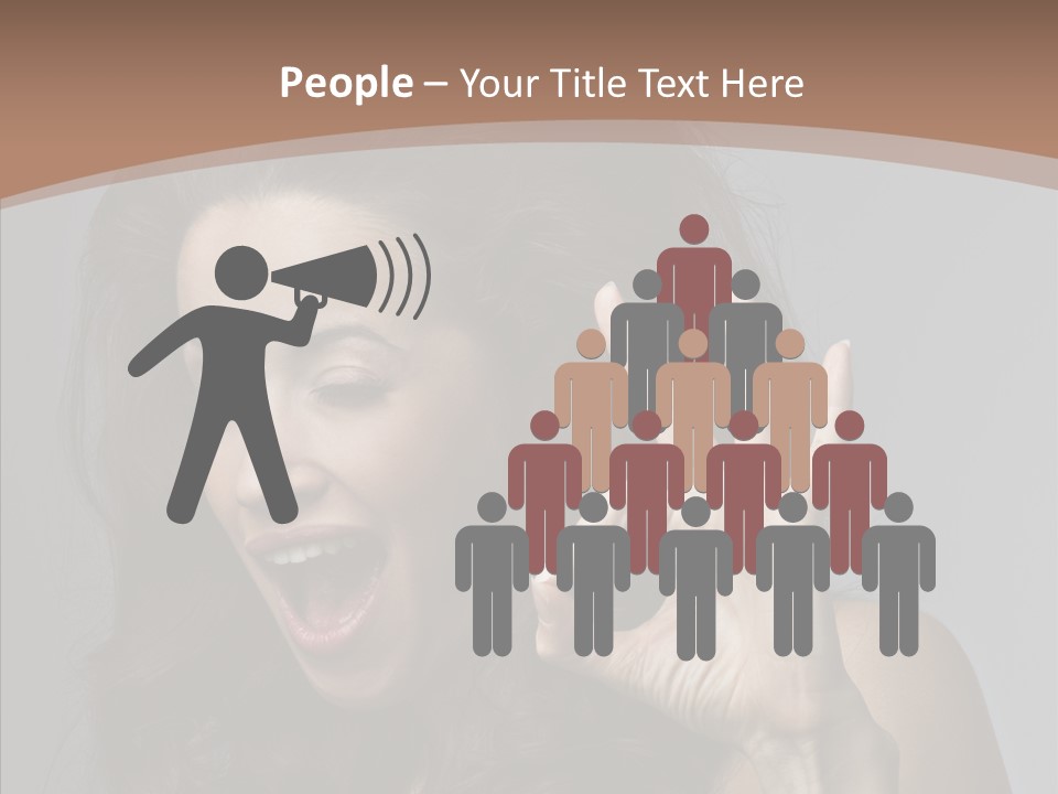 Hair Expression Gesture PowerPoint Template