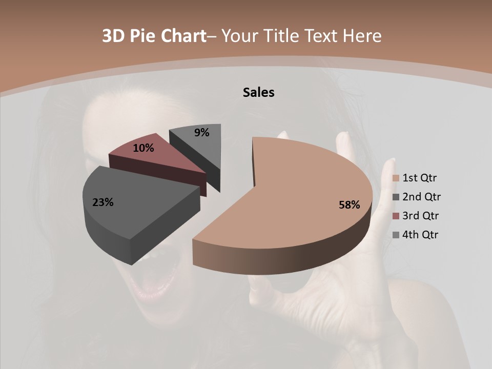 Hair Expression Gesture PowerPoint Template