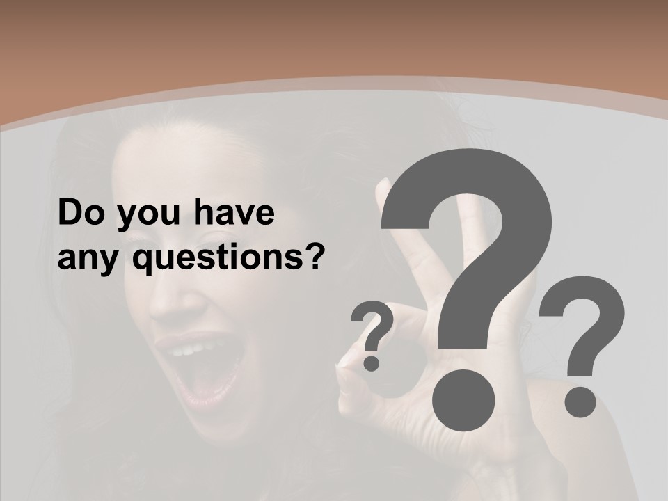 Hair Expression Gesture PowerPoint Template