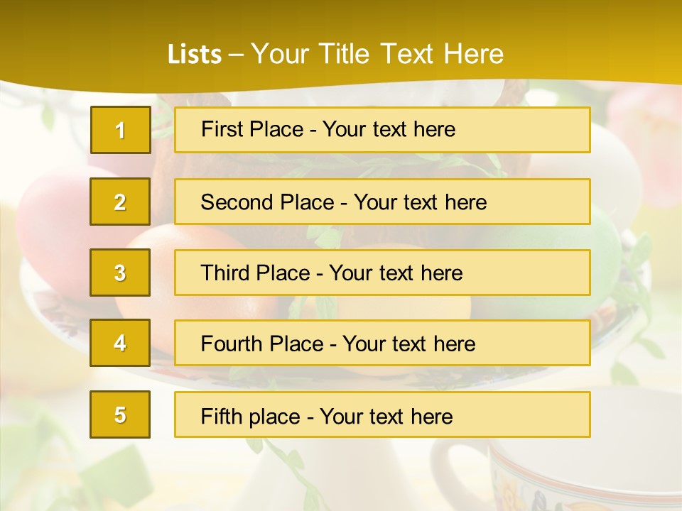 Food Arrangement Photography PowerPoint Template