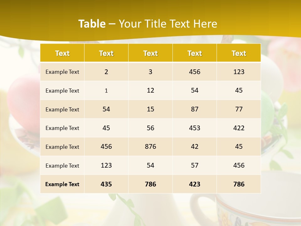 Food Arrangement Photography PowerPoint Template