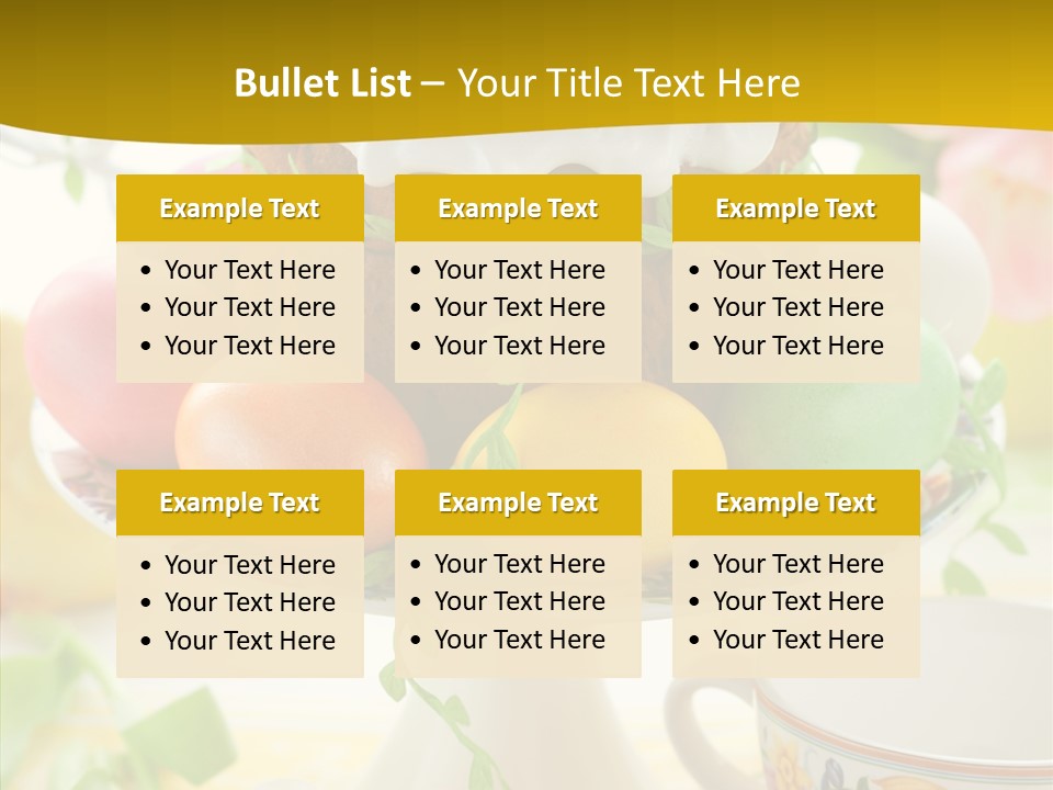 Food Arrangement Photography PowerPoint Template