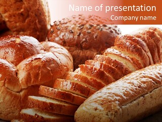 Organic Backgrounds Pastry PowerPoint Template