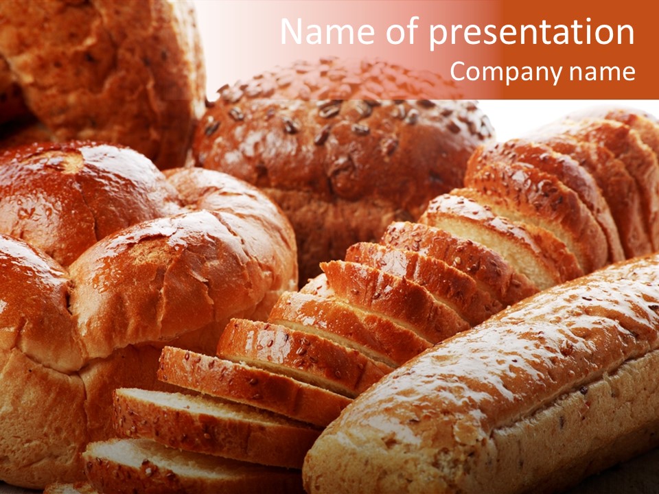 Organic Backgrounds Pastry PowerPoint Template