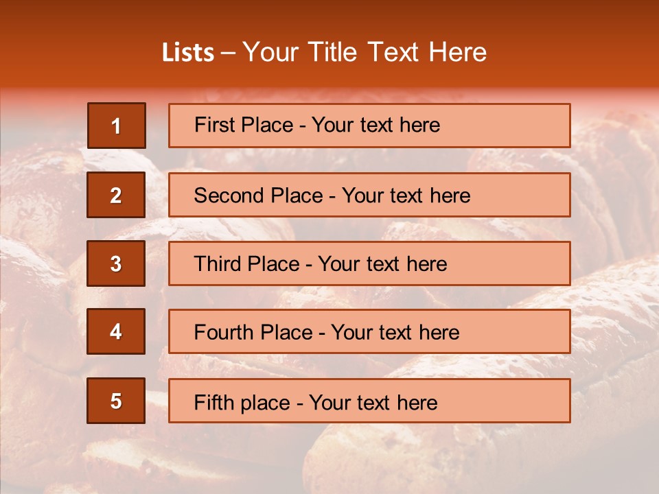 Organic Backgrounds Pastry PowerPoint Template