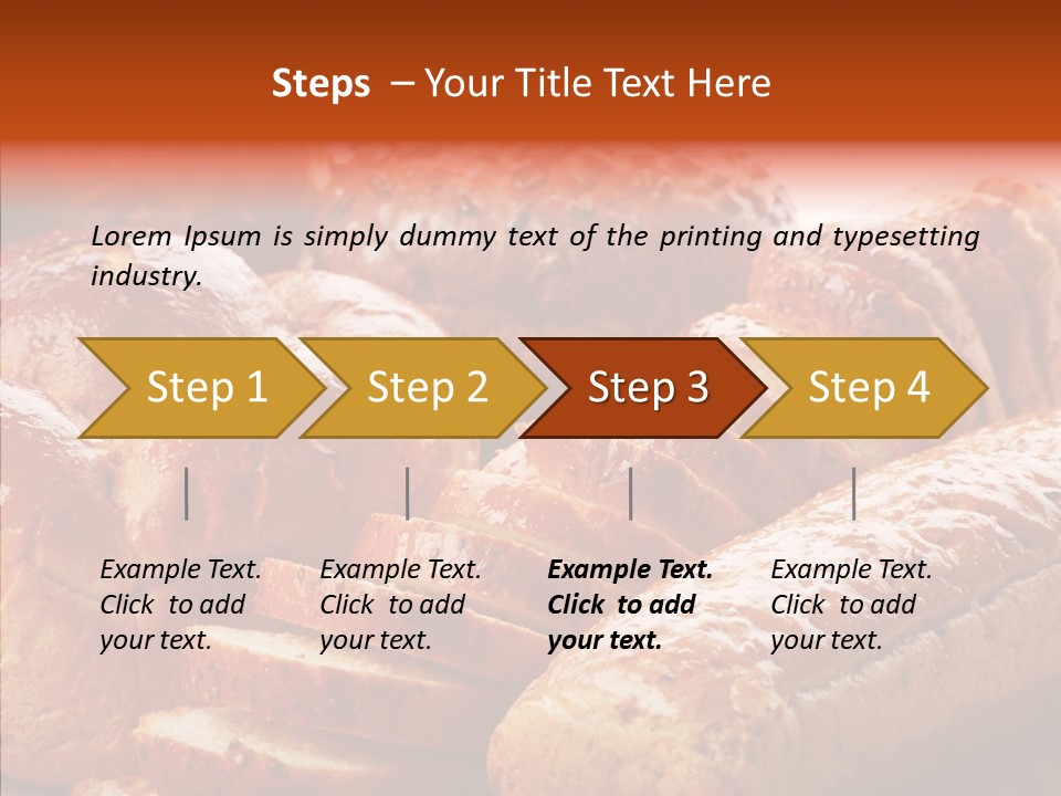 Organic Backgrounds Pastry PowerPoint Template