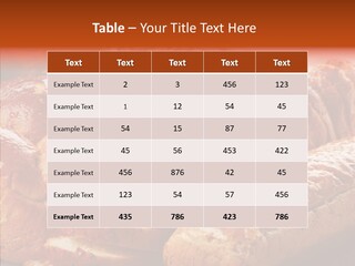 Organic Backgrounds Pastry PowerPoint Template