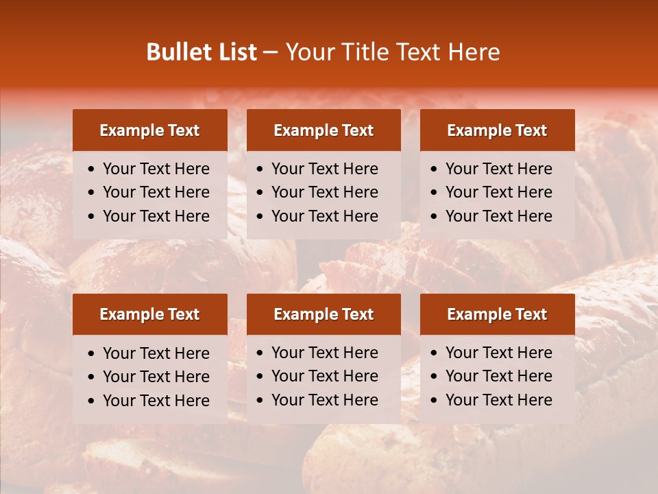 Organic Backgrounds Pastry PowerPoint Template