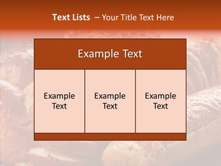 Organic Backgrounds Pastry PowerPoint Template