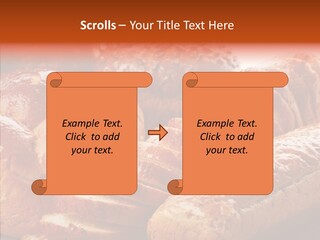 Organic Backgrounds Pastry PowerPoint Template