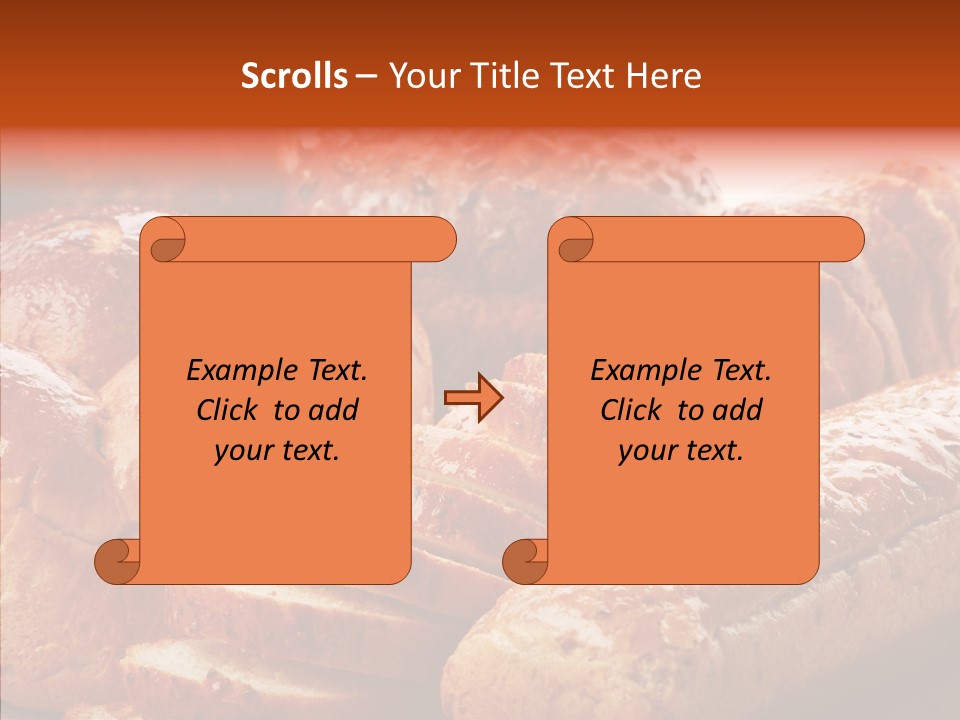 Organic Backgrounds Pastry PowerPoint Template