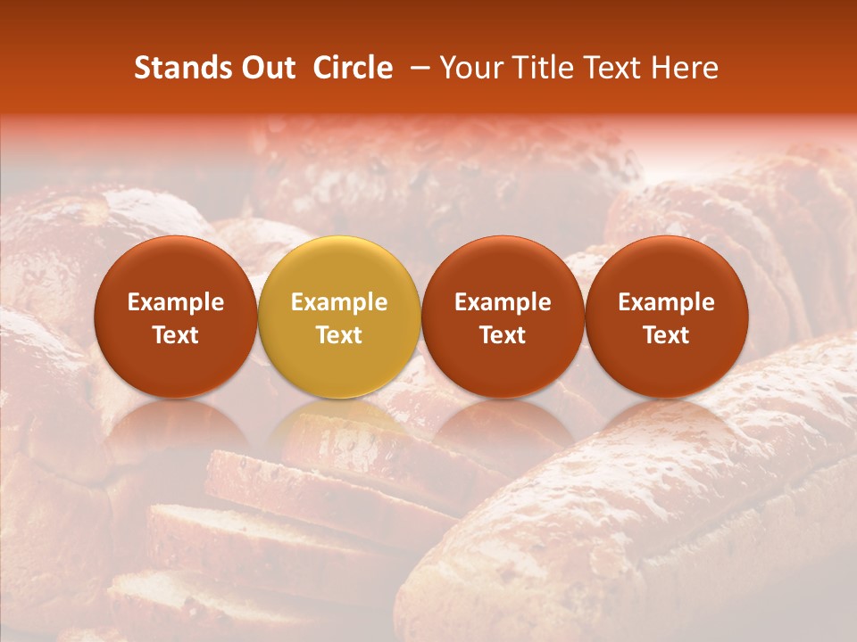 Organic Backgrounds Pastry PowerPoint Template