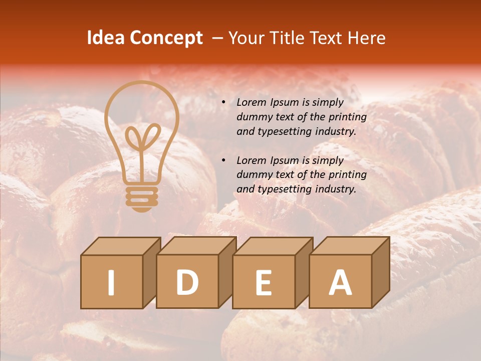 Organic Backgrounds Pastry PowerPoint Template