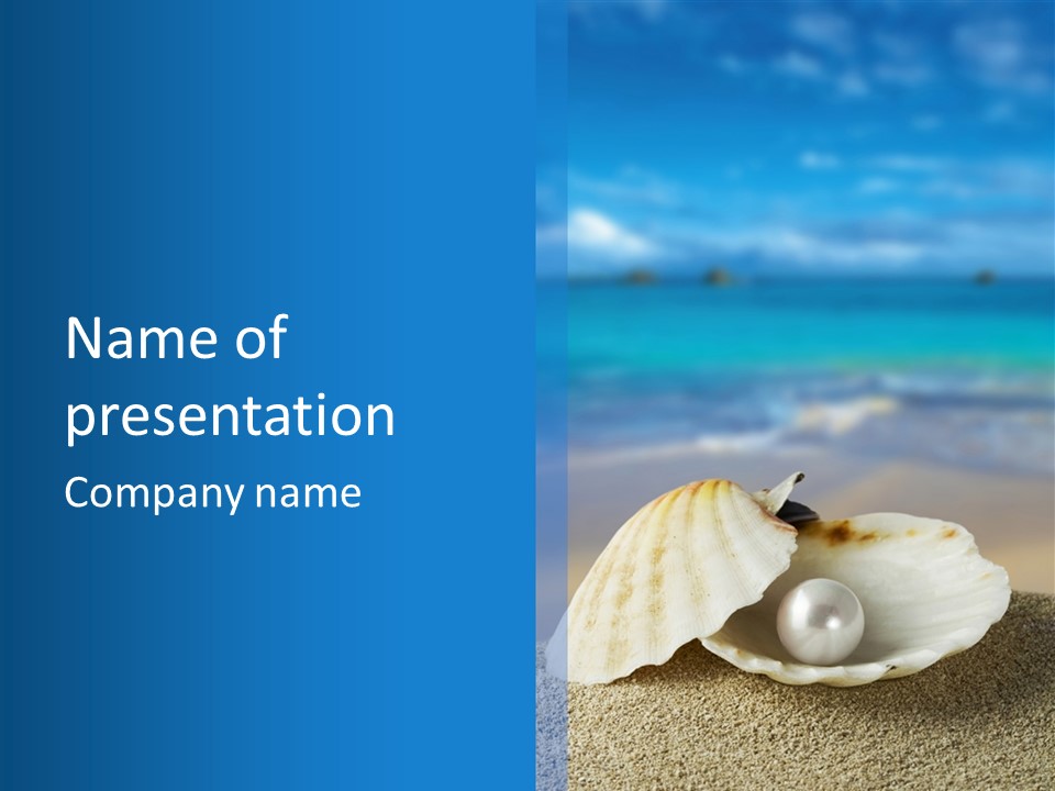 Nature Detail Lagoon PowerPoint Template